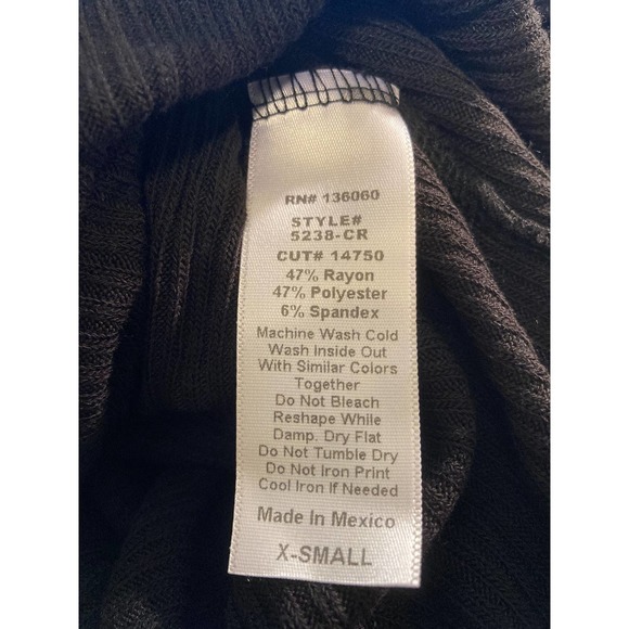 PST by Project Social T Wren Cozy Rib Hoodie Pullover XS/Extra Small Black NWT - Picture 8 of 8
